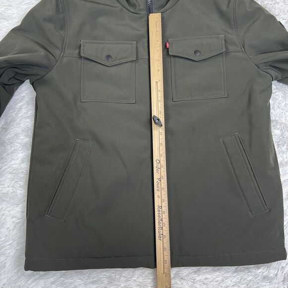 Levi's Olive Hooded Bomber Jacket - Picture 13 of 16